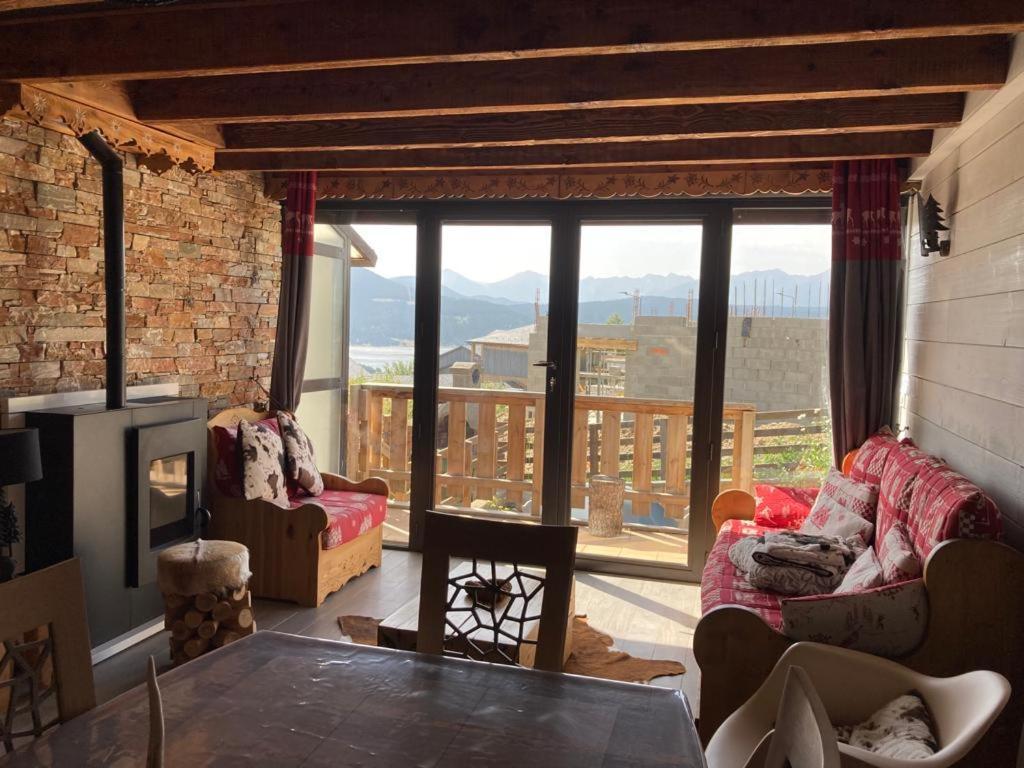 Chalet Cosy Renove Avec Vue Sur Le Lac 레 장글 외부 사진